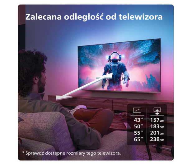 Philips 55PUS8209 QLED 4K Titan OS Ambilight x3 Dolby Atmos HDMI - 1328413 - zdjęcie 9